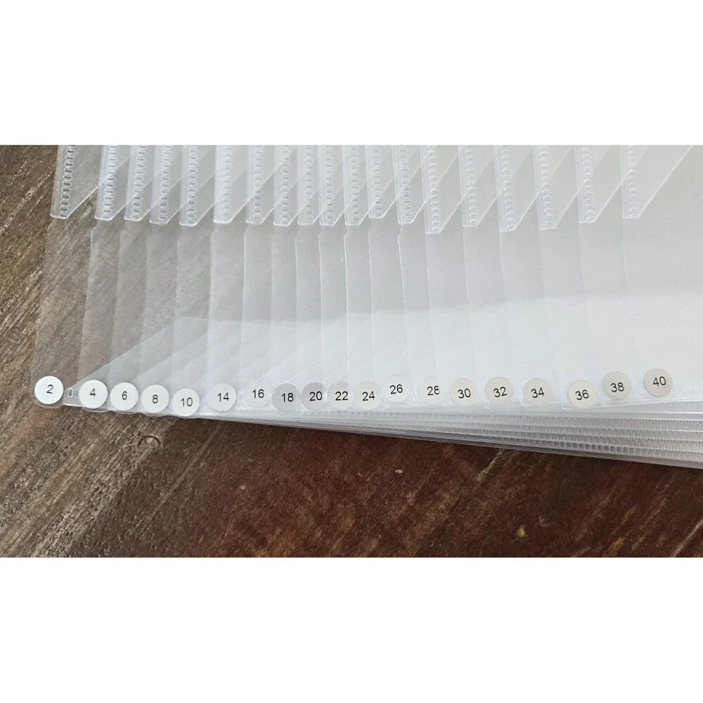 20 Pack Open Sheet Protectors 11 Hole No Glare for 3 Ring Binder A4 Letter
